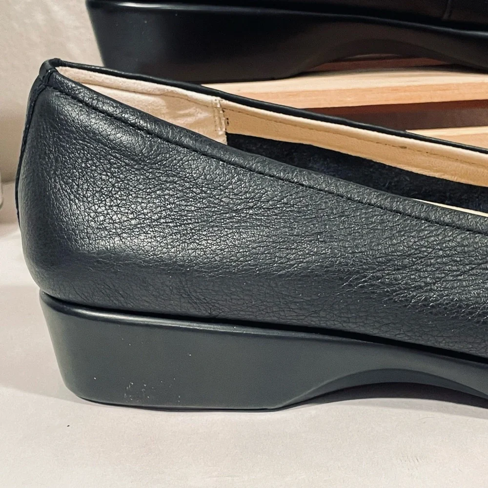 Hush Puppies “Tabee Paradise” Black Ballet Flats Comfort Loafers | NIB | Sz 12
